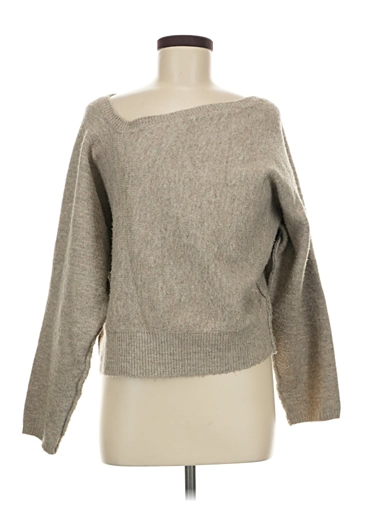 Pre-owned Line & Dot Pullover Sweater In Tan