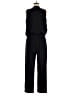 Collective Concepts 100% Polyester Solid Black Jumpsuit Size M - photo 2