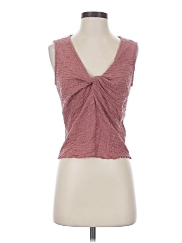 Madewell Popcorn-Knit Twist-Front Sleeveless Top (view 1)