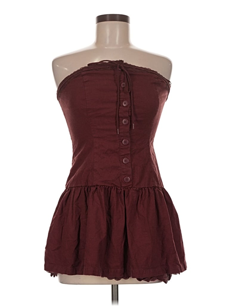 Pre-owned Kimchi Blue Casual Dress In Burgundy