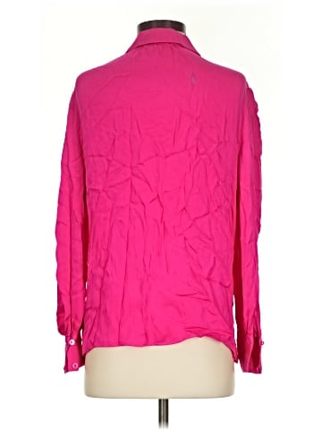 Milly Long Sleeve Silk Top (view 2)