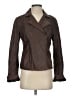 Hinge 100% Leather Brown Leather Jacket Size S - photo 1