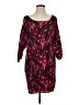 Express 100% Polyester Hearts Pink Casual Dress Size S - photo 1