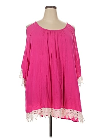 Umgee 3/4 Sleeve Blouse (view 1)