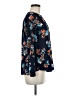 Valerie Stevens 100% Polyester Floral Blue Long Sleeve Blouse Size M - photo 4