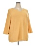 Cj Banks 100% Cotton Yellow Pullover Sweater Size 3X - photo 1