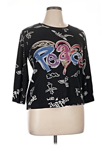Chico's 3/4 Sleeve T-Shirt (view 1)