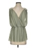 Deletta Green Sleeveless Blouse Size XS - photo 1
