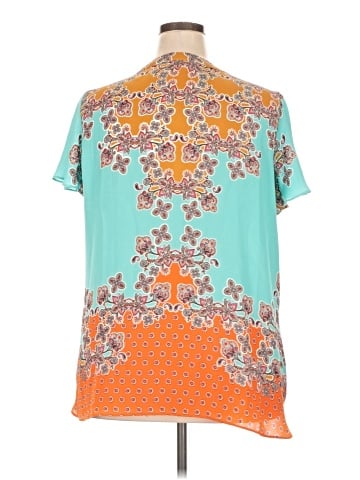 Rose + Olive Short Sleeve Blouse (view 2)