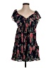 Lulus 100% Polyester Floral Black Casual Dress Size S - photo 1