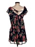 Lulus 100% Polyester Floral Black Casual Dress Size S - photo 2