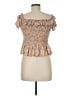 BCBGeneration Brown Short Sleeve Top Size M - photo 2