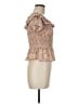BCBGeneration Brown Short Sleeve Top Size M - photo 4