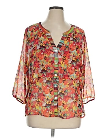 Figueroa & Flower 3/4 Sleeve Blouse (view 1)