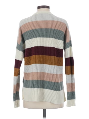 Madewell Thompson Pocket Pullover Sweater in Rainbow Stripe (view 2)