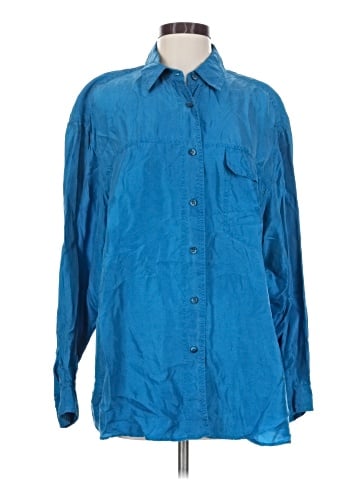 The Limited Long Sleeve Silk Top (view 1)