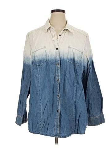 Catherines Long Sleeve Button-Down Shirt (view 1)