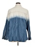 Catherines Color Block Blue Long Sleeve Button-Down Shirt Size 1X - photo 2