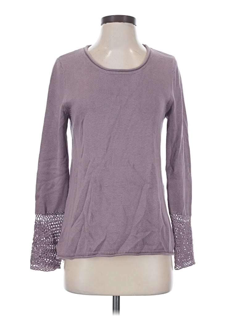 Pre-owned Garnet Hill Pullover Sweater In Purple