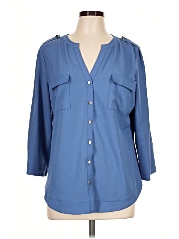 41Hawthorn 3/4 Sleeve Blouse (view 1)