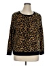 Liz Claiborne Animal Print Gold Pullover Sweater Size XL - photo 1
