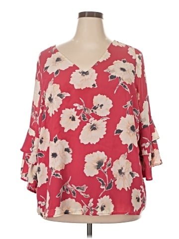 Skies Are Blue 3/4 Sleeve Blouse (view 1)
