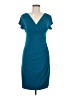 AB Studio Solid Teal Cocktail Dress Size M - photo 1