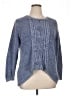 North Style 100% Cotton Chevron-herringbone Blue Pullover Sweater Size 1X - photo 1