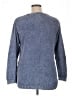 North Style 100% Cotton Chevron-herringbone Blue Pullover Sweater Size 1X - photo 2