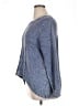 North Style 100% Cotton Chevron-herringbone Blue Pullover Sweater Size 1X - photo 5
