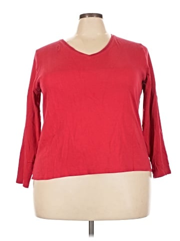 Lane Bryant 3/4 Sleeve T-Shirt (view 1)