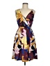 Assorted Brands Print Purple Cocktail Dress Size M - photo 1