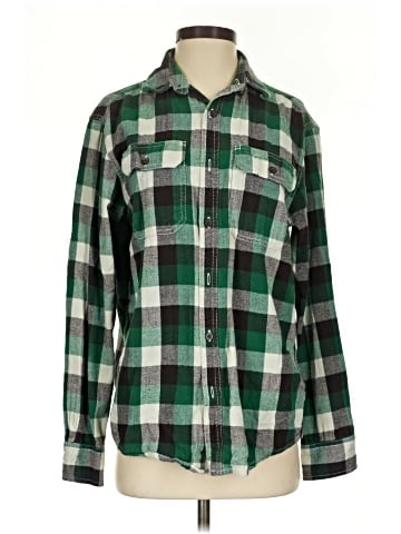 Faded Glory Long Sleeve Button-Down Shirt (view 1)