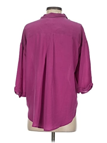 Maeve 3/4 Sleeve Silk Top (view 2)