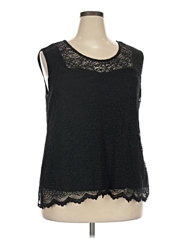 Roz & Ali Sleeveless Blouse (view 1)