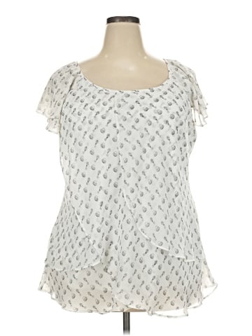 Roz & Ali Short Sleeve Blouse (view 1)
