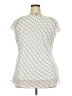 Roz & Ali 100% Polyester Silver Short Sleeve Blouse Size 3X - photo 2