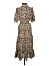 Max Studio Paisley Brown Casual Dress Size L - photo 2