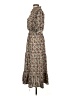 Max Studio Paisley Brown Casual Dress Size L - photo 5