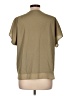 DKNY 100% Polyester Tan Short Sleeve Blouse Size L - photo 2