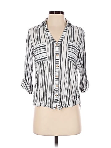 Iz Byer 3/4 Sleeve Button-Down Shirt (view 1)