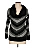 AB Studio Chevron-herringbone Black Turtleneck Sweater Size L - photo 1