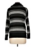 AB Studio Chevron-herringbone Black Turtleneck Sweater Size L - photo 2