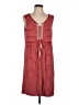 Max Studio Stripes Red Casual Dress Size L - photo 1