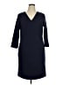 Boden 100% Elastane Solid Blue Casual Dress Size 14R - photo 1