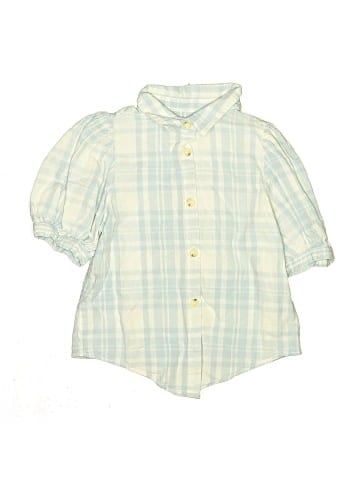 Zara 3/4 Sleeve Button-Down Shirt (view 1)