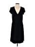Apt. 9 Solid Black Casual Dress Size M - photo 1