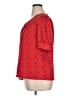 Notations Polka Dots Red 3/4 Sleeve Blouse Size 1X - photo 5
