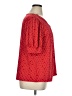 Notations Polka Dots Red 3/4 Sleeve Blouse Size 1X - photo 4