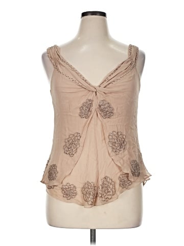 Donna Karan New York Sleeveless Silk Top (view 1)